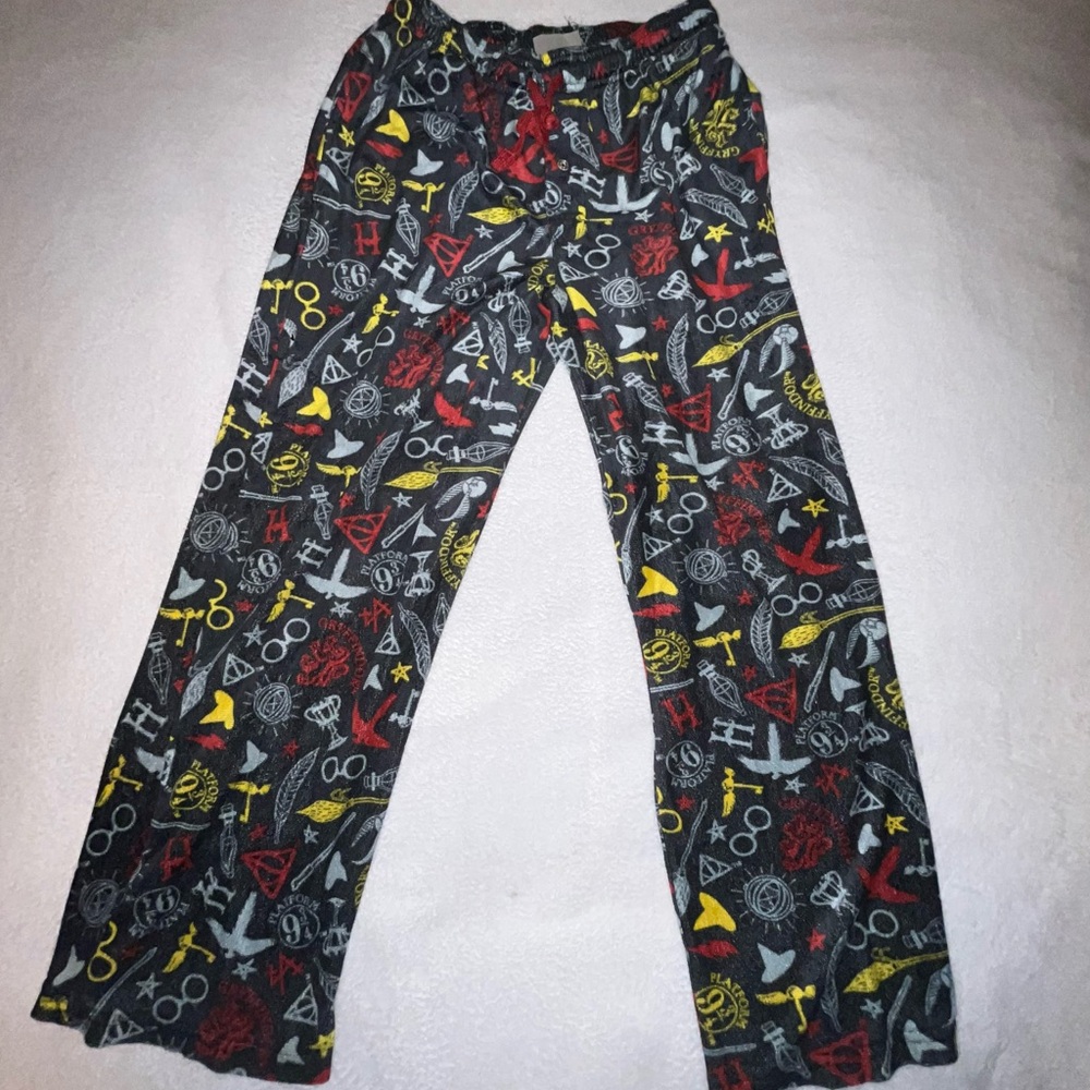 Harry Potter fuzzy Graphic Print Pajama Pants